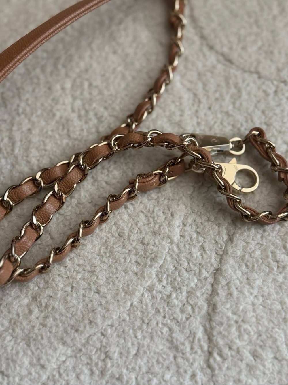 CHANEL Brown Quilted Coco Handle Top Handle Bag Chain Strap Dust Bag Auth Card - Picture 10 of 16